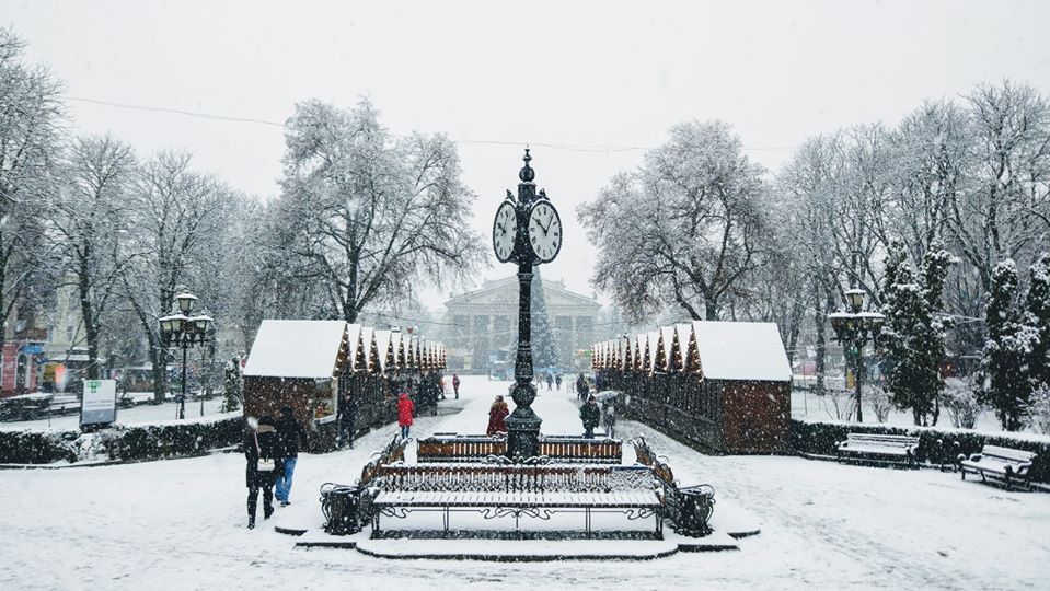 фото Тернополя, зима