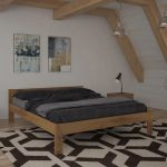дерев'яне ліжко