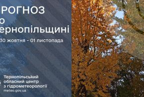 Без опадів: прогноз погоди у Тернополі на 30 жовтня