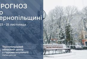 Сніг та ожеледиця: прогноз погоди у Тернополі на 23 листопада