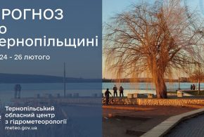 До 6° тепла: прогноз погоди у Тернополі на 24 лютого