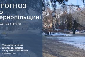 До 4° тепла: прогноз погоди у Тернополі на 23 лютого