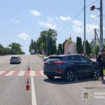В Оришківцях зіткнулися вантажівка Scania та легковик Hyundai