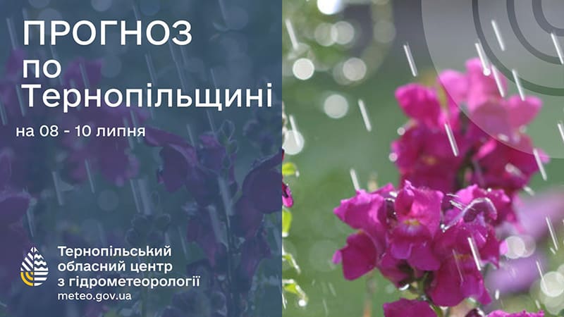 До +31 градусів: прогноз погоди у Тернополі на 8 липня