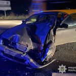 На Збаражчині водій вантажівки VOLVO зіткнувся з легковим авто