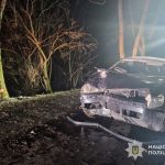На Тернопільщині водійка “Шкоди” допустила зіткнення з деревом. Є травмовані