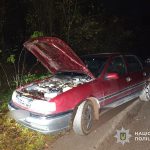 На Підгаєччині п’яний чоловік вкрав машину і заїхав нею у кювет