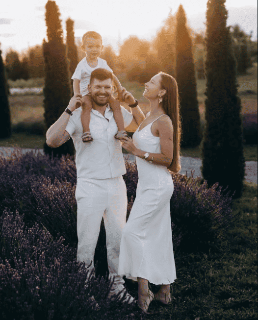 Михаил Хомич со своей семьей