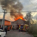 У Микулинцях горіла будівля підприємства (ВІДЕО)