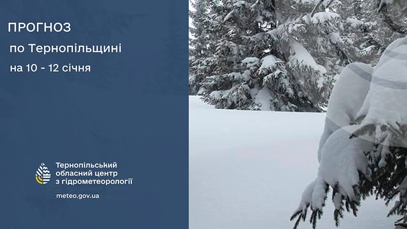 До 16° морозу: прогноз погоди у Тернополі на 10 січня