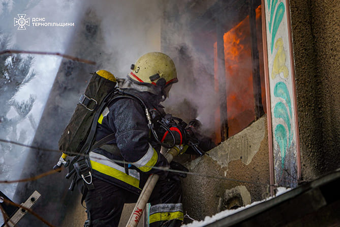 У селі поблизу Тернополя внаслідок пожежі загинув 43-річний чоловік