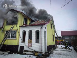 На Тернопільщині горів житловий будинок (ФОТО)