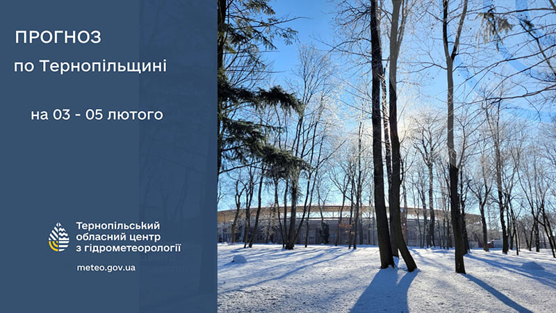 До 20° морозу: прогноз погоди у Тернополі на 3 лютого