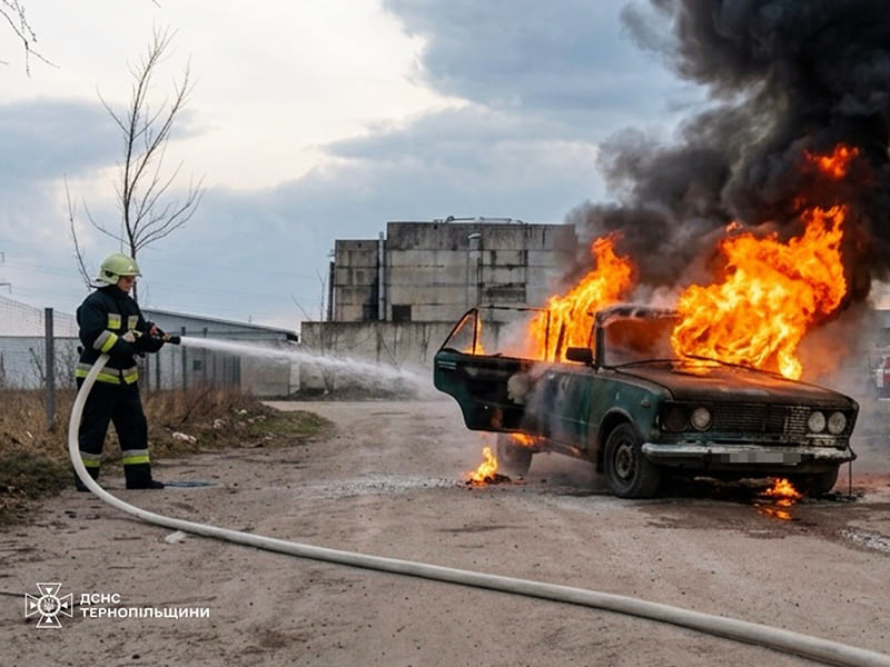 горить авто