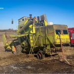 комбайн пожежа