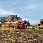На Лановеччині згоріли близько 400 тюків соломи