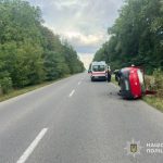 На трасі Тернопіль – Скалат перекинувся автомобіль. Водій загинув